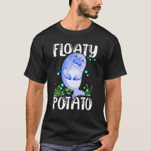 Floaty Potato Niedlich Manatee Sea Cow Funny Marin T-Shirt