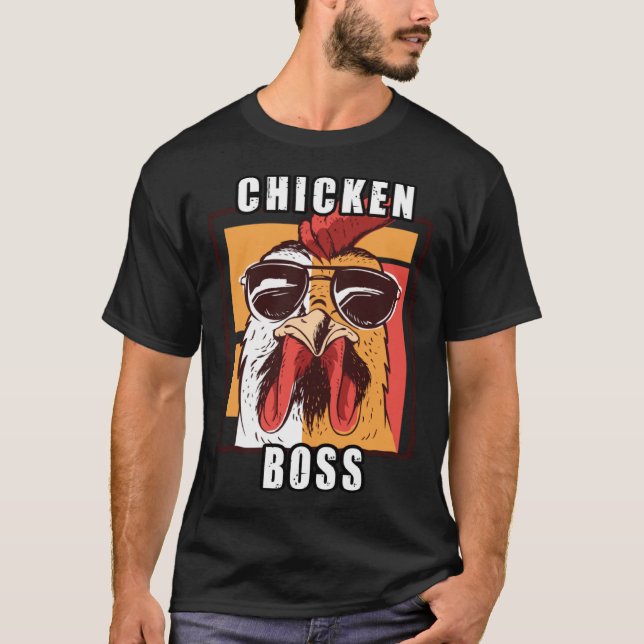 Flock Boss flock Boss Huhn Love  Roosters T-Shirt (Vorderseite)