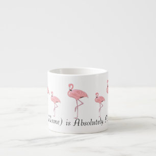 Flock des rosa Flamingos-Individuellen Namens Espressotasse