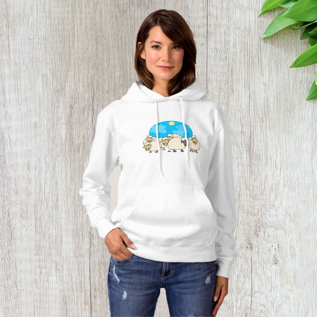 Flock of Sheep Womens Hoodie (Von Creator hochgeladen)