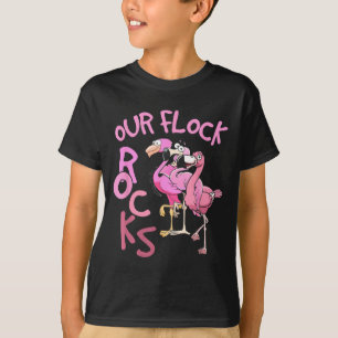 Flock Rocks Flamingo Passende Familienferien T-Shirt