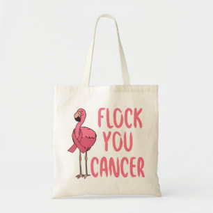 Flock you Cancer Flamingo Breast Cancer Awareness Tragetasche