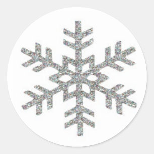 Flocke Runder Aufkleber