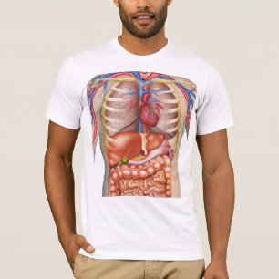 Flockige Express® Organ-Anatomie T-Shirt