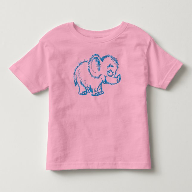 Flockiger Elefant-T - Shirt für Kleinkinder (Vorderseite)