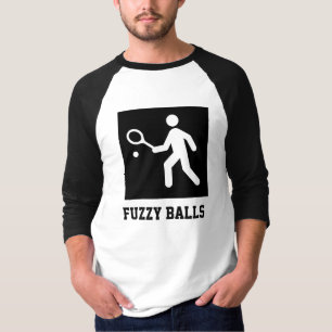 Flockiges Ball-Tennis-lustiges Shirt