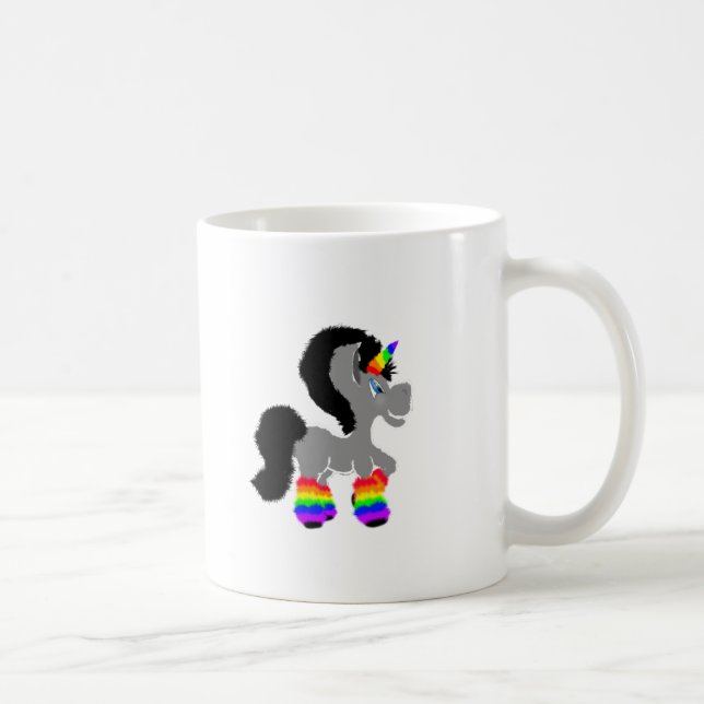 Flockiges Einhorn Tasse (Rechts)