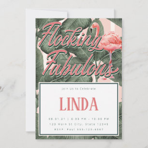 Flocking Fabulous Invasion - Flamingo Thema Einladung