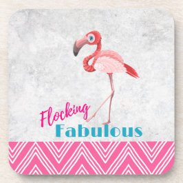 Flocking Fabulous Pub mit rosa Flamingo Untersetzer