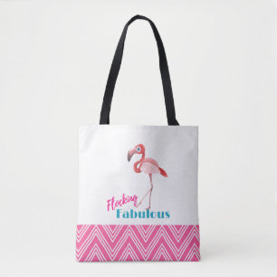 Flocking Fabulous Typografy w/Pink Flamingo