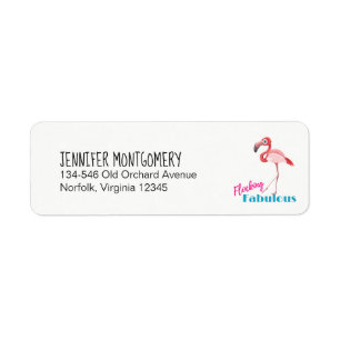 Flocking Fabulous Typografy w/Pink Flamingo