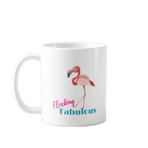 Flocking Fabulous Typografy w/Pink Flamingo