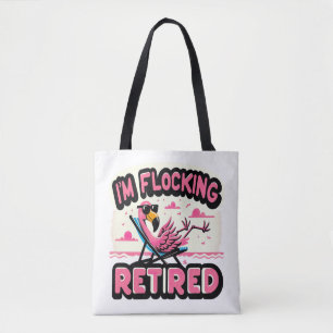 Flocking Remüde Funny Retirement Flamingo