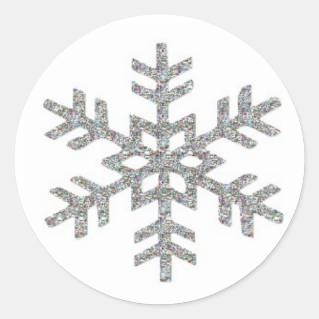 Flocon Runder Aufkleber (Vorderseite)