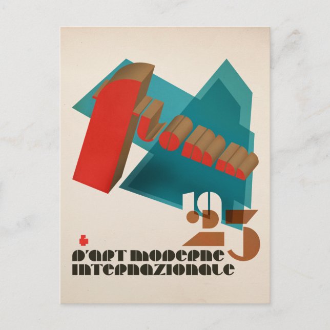 FLomm 1923 D'Art Moderne Internazionale Postkarte (Vorderseite)