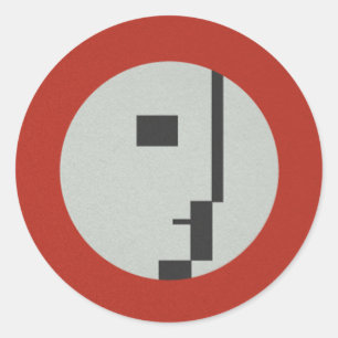 FLomm Helder: D'EVOCATUR! Runder Aufkleber