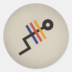 FLomm Helder: TRÊS! Runder Aufkleber