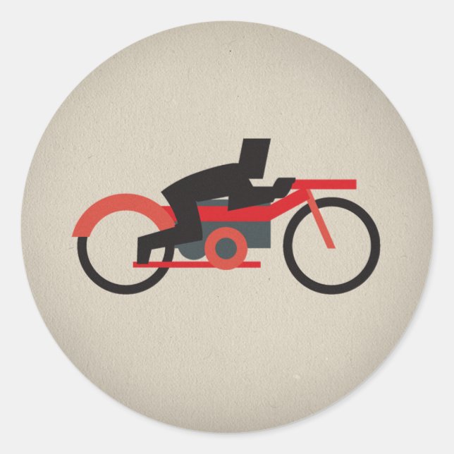 FLomm Heroes: LETHERHED! Runder Aufkleber (Vorderseite)