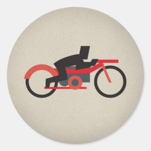 FLomm Heroes: LETHERHED! Runder Aufkleber