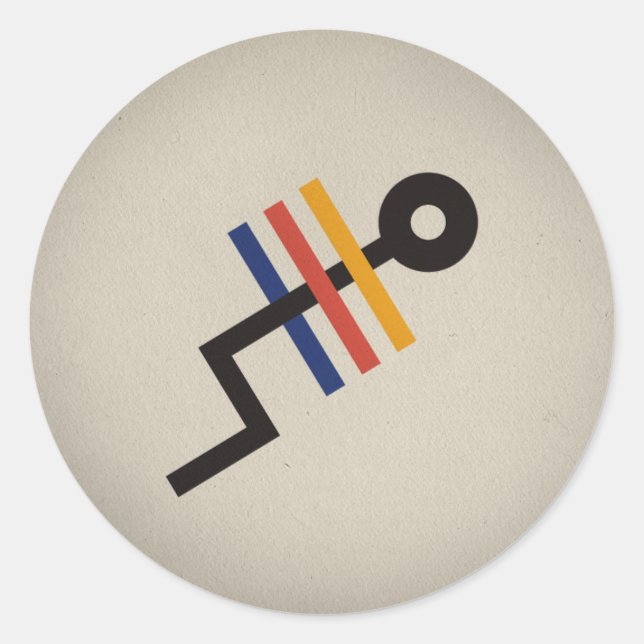 FLomm Heroes: TRÊS! Runder Aufkleber (Vorderseite)