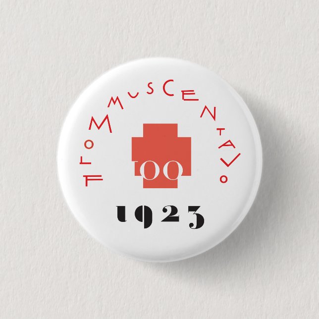 FLOMMus CENTAVo 100th ANNIVERsario Schaltfläche Button (Vorderseite)