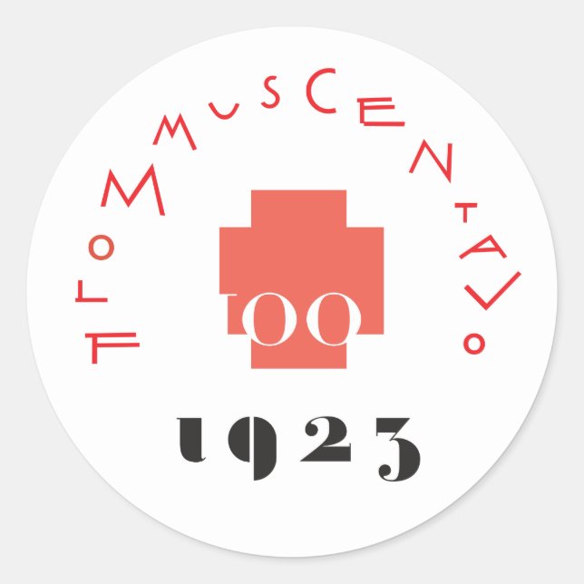 FLOMMus CENTAVo 100th ANNIVERsario Sticker (Vorderseite)