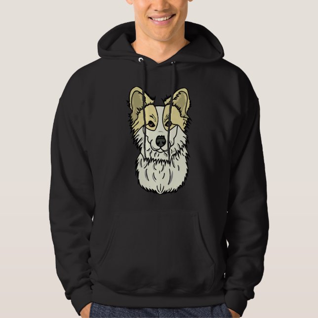 Floofy My Fluffy Corgi Hoodie (Vorderseite)