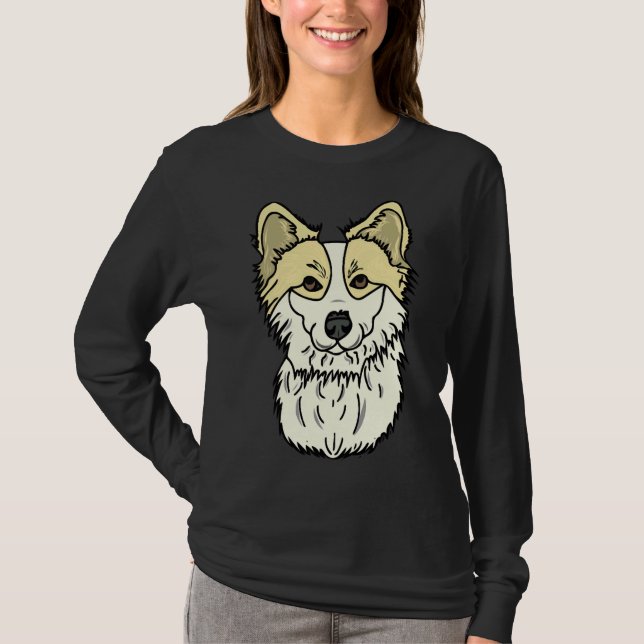 Floofy My Fluffy Corgi T-Shirt (Vorderseite)