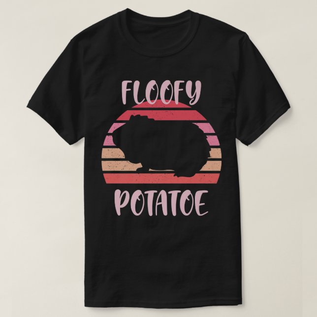 Floofy Potato Fluffy Potato Piggies Niedlich Pink  T-Shirt (Design vorne)