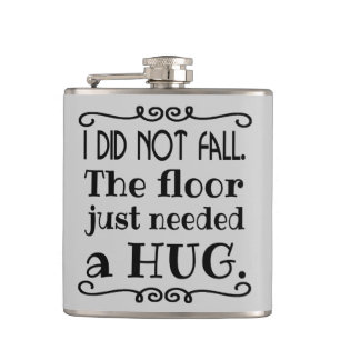 Floor Hug Funny Flachmann