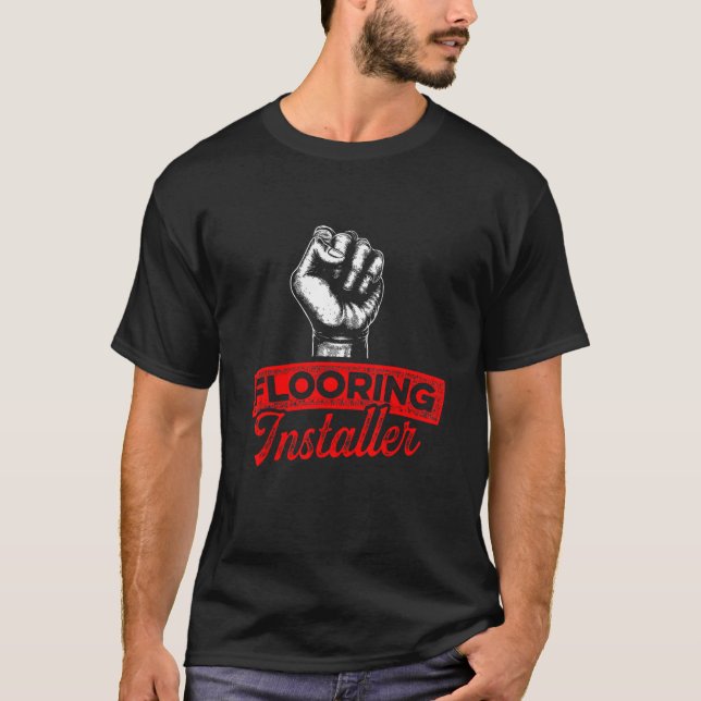 Floor Installer Contractor Learning Floor Insta T-Shirt (Vorderseite)