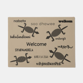 Floor Mat - Willkommen, Karibu, Manya Fußmatte
