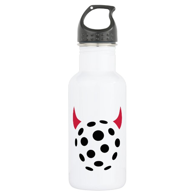 Floorball Teufel Edelstahlflasche (Vorderseite)