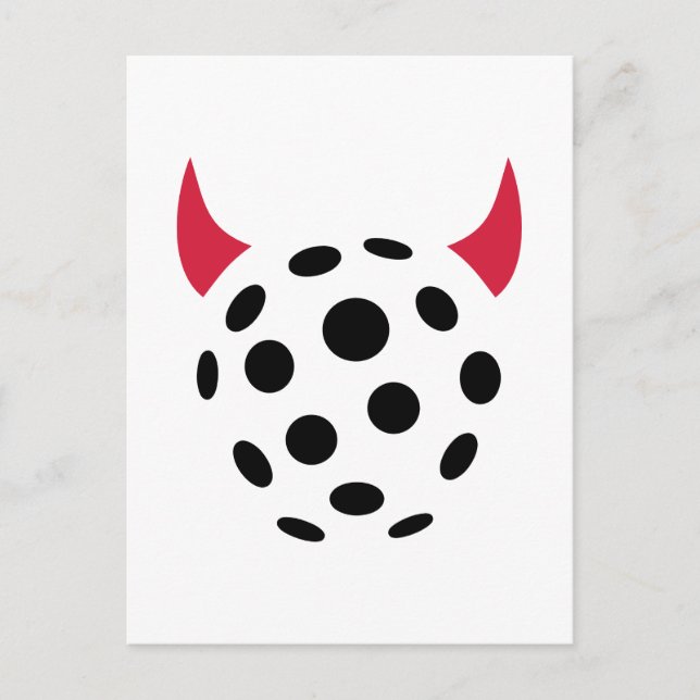 Floorball-Teufel Postkarte (Vorderseite)