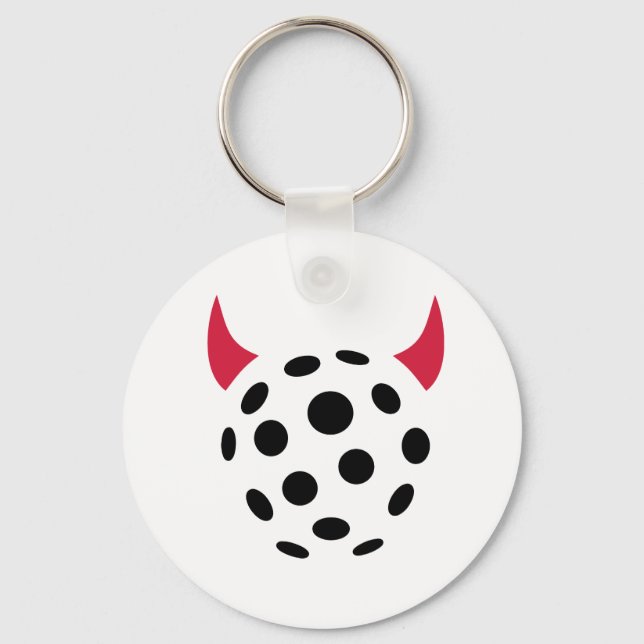 Floorball-Teufel Schlüsselanhänger (Vorderseite)