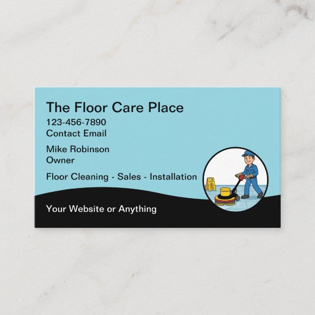 Flooring Services Business Cards Visitenkarte (Vorderseite)
