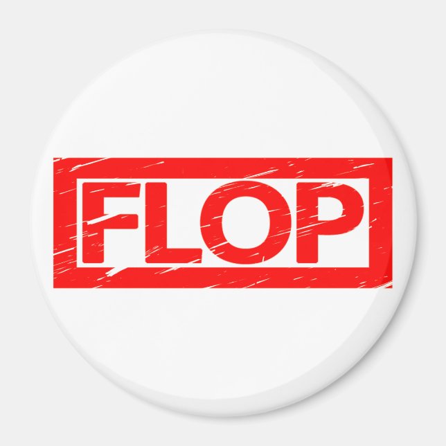 Flop-Briefmarke Magnet (Vorne)