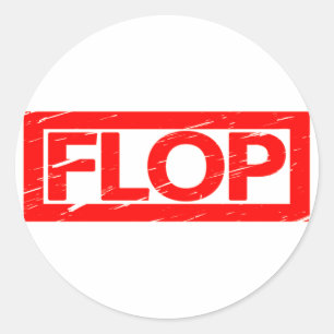 Flop-Briefmarke Runder Aufkleber