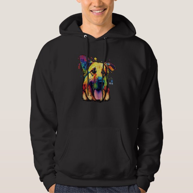 Flop ear German shepherd Hoodie (Vorderseite)