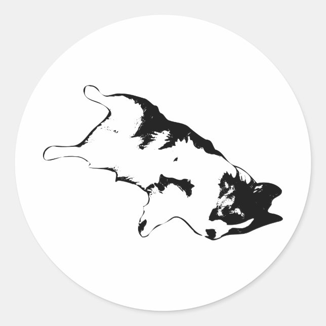 Flop Life Runder Aufkleber (Vorderseite)