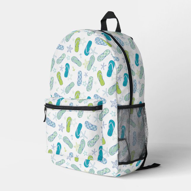Flop-Muster gedreht Bedruckter Rucksack (Rückseitige Ecke Rechts)