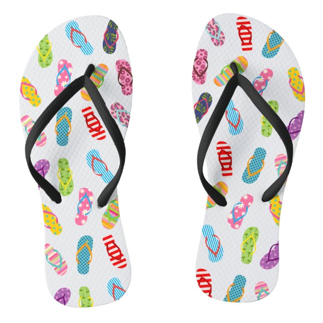 Flop-Muster gedreht | Jegliche Hintergrundfarbe Flip Flops (Fußbett)