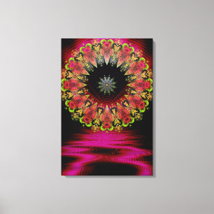 Flopenana Psychedelic Liebe Art Wrapped Canvas Leinwanddruck