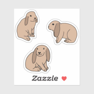 Floppy Oared Bundnies Aufkleber