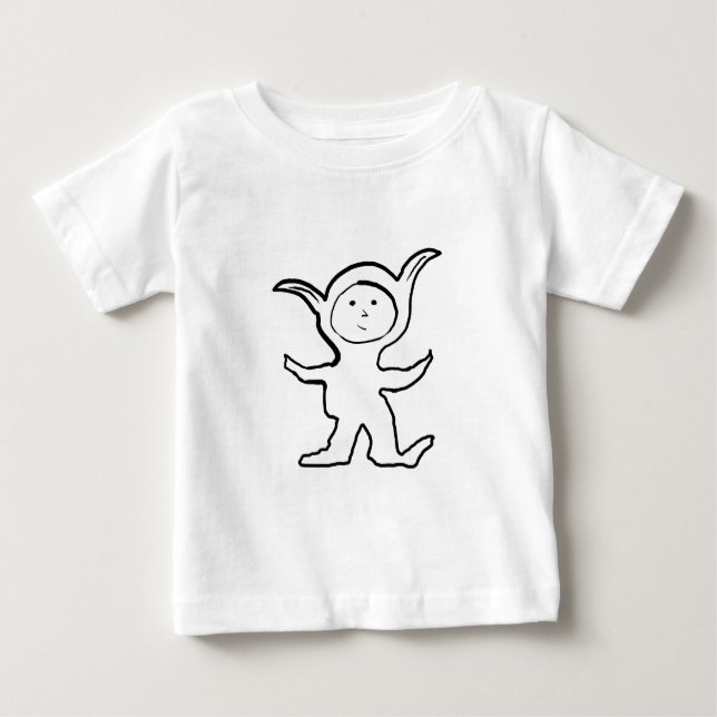 Floppy Pointy Ear Kids Jammies Design Baby T-shirt (Vorderseite)