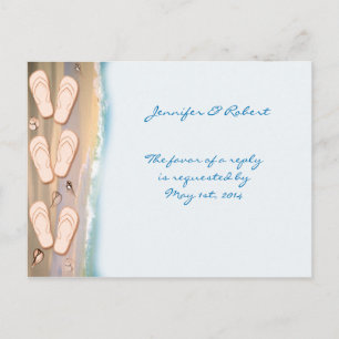 Flops auf der Beach-UAWG-Postkarte spiegeln Einladungspostkarte