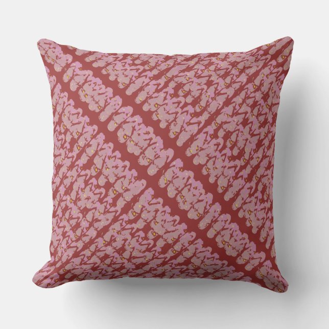 Flops spiegeln Rotes Rosa Kissen (Vorderseite)