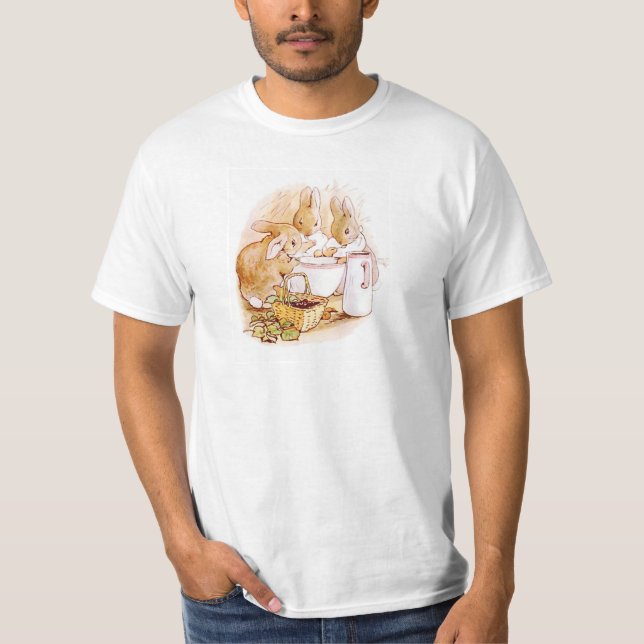 Flopsie Mopsy und Cottontail Beatrix Potter T-Shirt (Vorderseite)