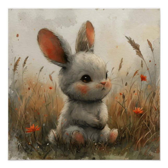 Flopsy Extravagant: Ein bisschen Whimsy Bunny Poster (Vorderseite)