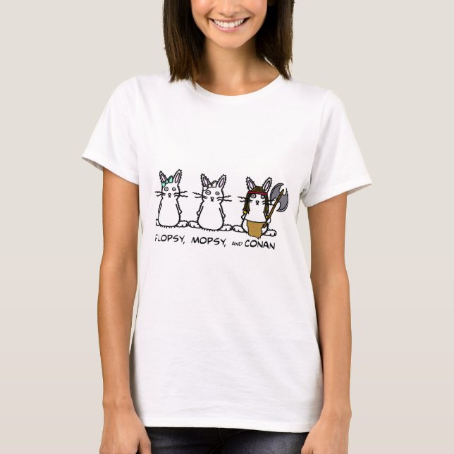 Flopsy Mopsy und Conan T-Shirt (Vorderseite)